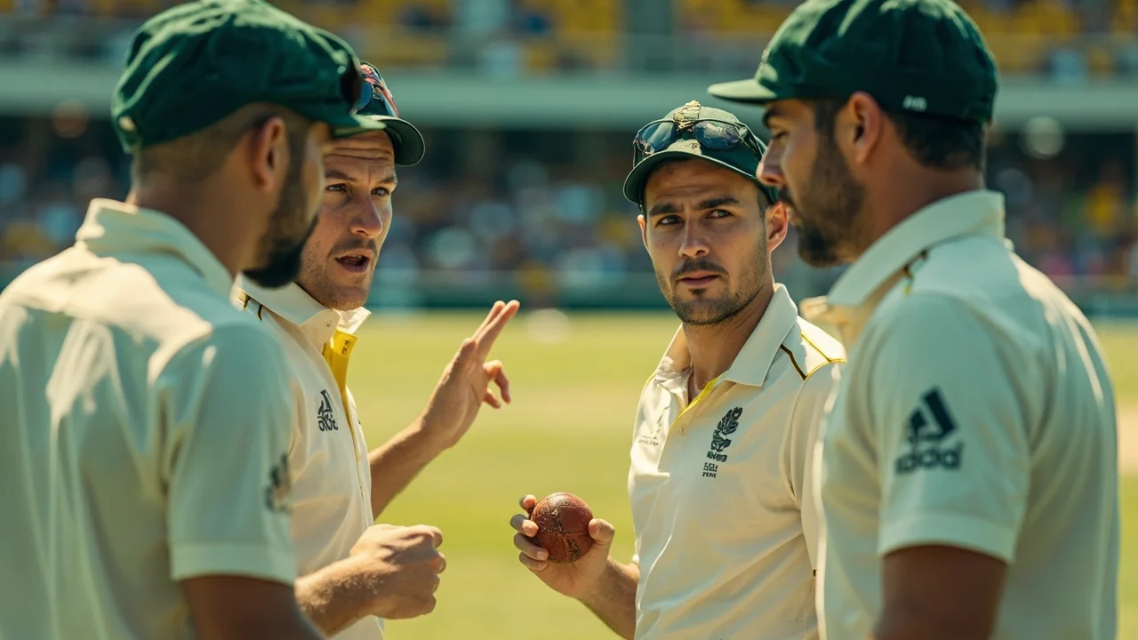 Fielders and tactical placements on a professional cricket ground