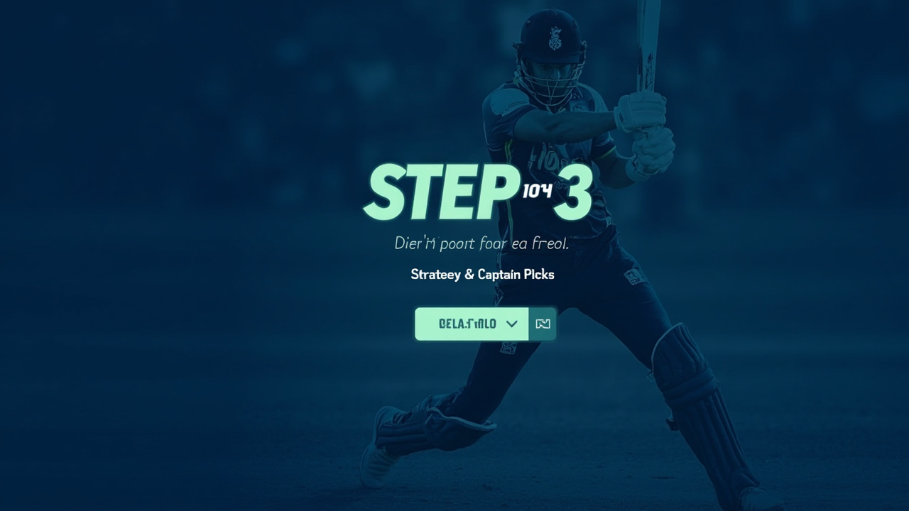 IPL Fantasy Cricket step 3 illustration — IPL Fantasy Cricket — venue and pitch awareness