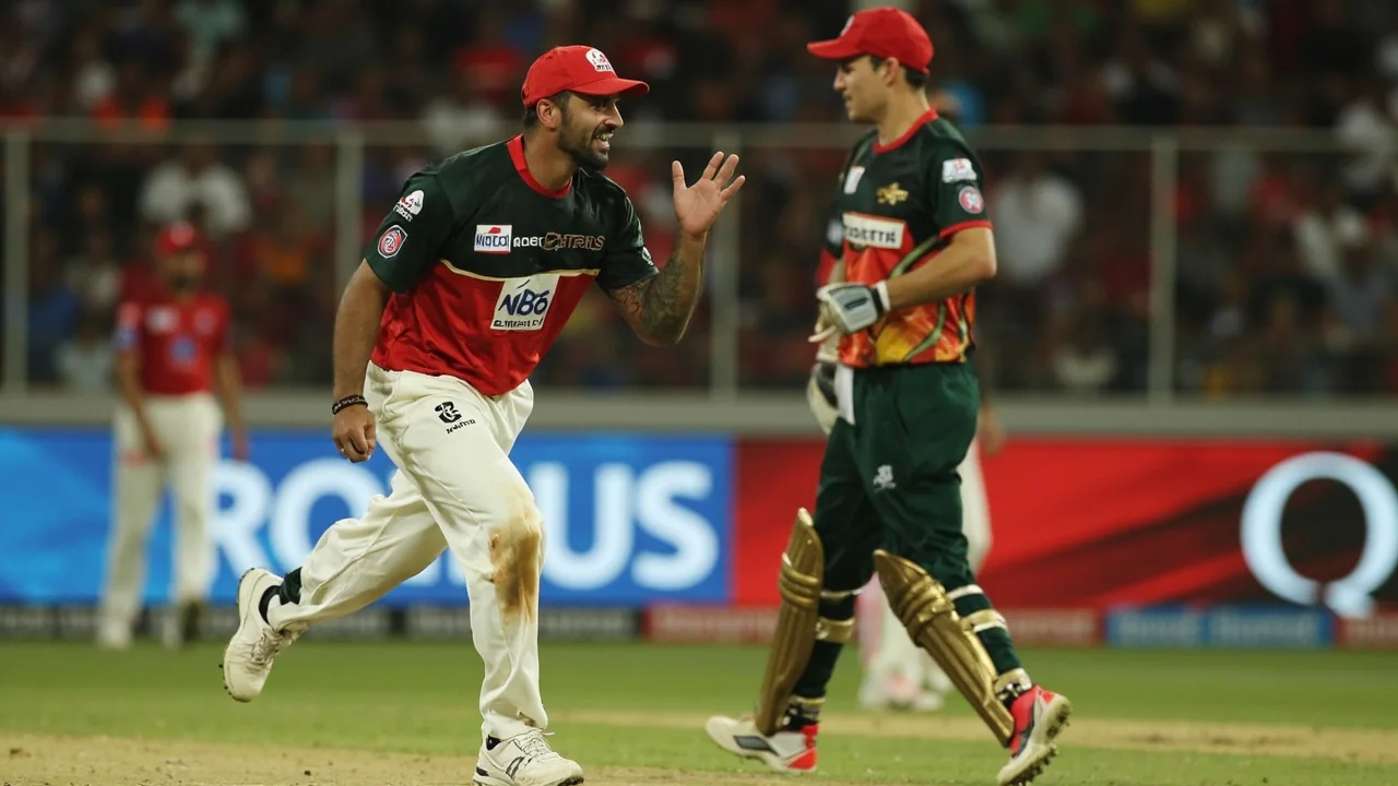 Editorial mid-shot of a bowler delivering and a batter set at the crease during an IPL match, used here to visualise the Impact Player rule and DRS review in play
